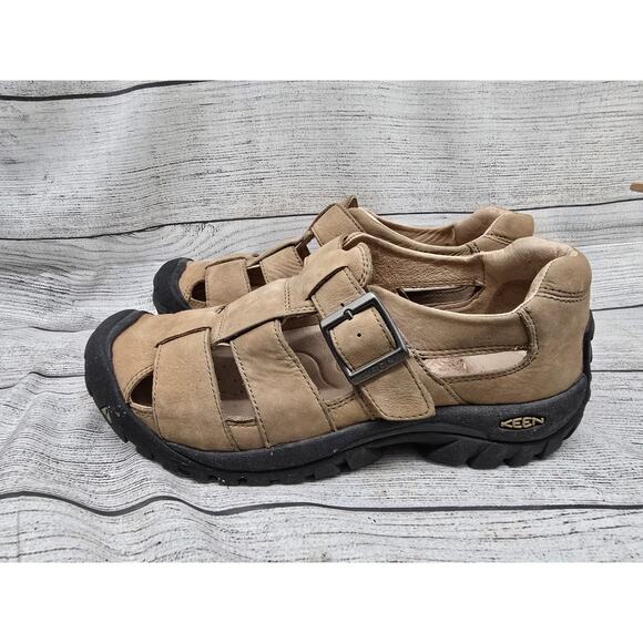 Mens Keen XT Fisherman Brown Leather Casual Comfort Sandals Size 9.5 M EUC - Picture 4 of 10